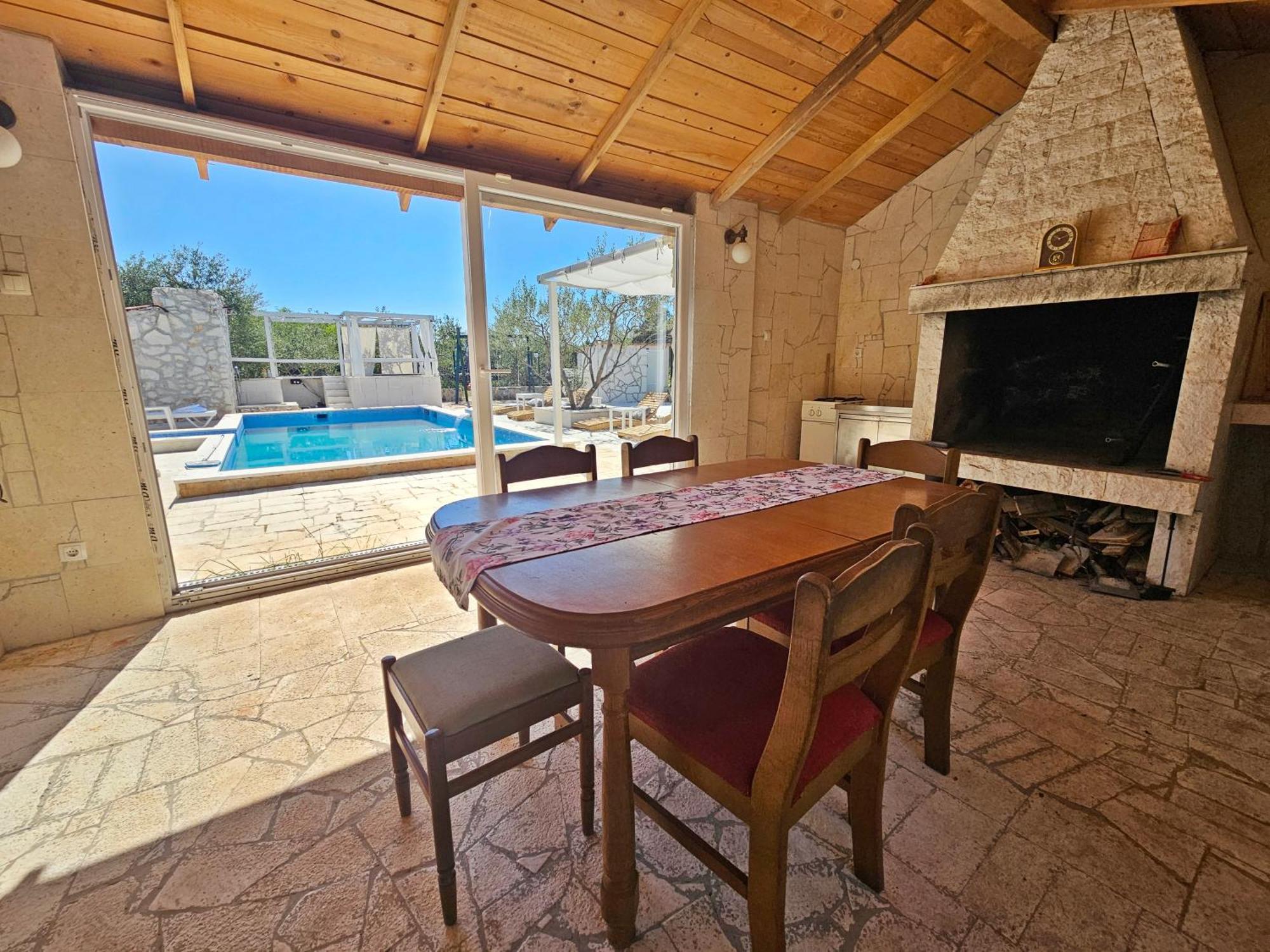 Flamingo - House With Private Pool Villa Gornji Seget Ngoại thất bức ảnh